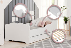 Pat pentru copii ANNA cu sertar 160x80