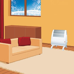 Aeroterma de podea putere cu protectie anti-inghet si termostat 450W