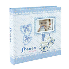 Album foto baby milo personalizabil 200 poze format 10-15 cm cutie culoare albastru