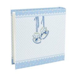 Album foto baby milo personalizabil 200 poze format 10-15 cm cutie culoare albastru
