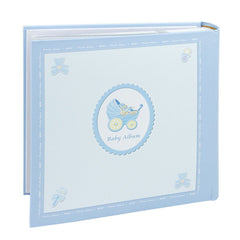 Album foto Baby Personalizabil 10x15cm Amprente bebelus cutie - albastru