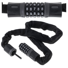 Antifurt bicicleta Dispozitiv de blocare biciclete Cifru 90cm Neagru