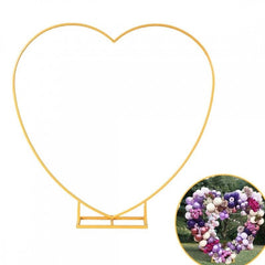 Arcada metalica in forma de inima decor evenimente 2 x 2 m auriu