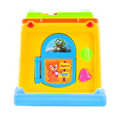 Autobuz scolar interactiv sunete si lumini imagini multicolor lungime 24 cm 12 luni
