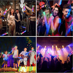 Bagheta Foam stick cu Led accesoriu Petrecere si Festival 46 cm Multicolor