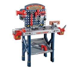 Banc de lucru cu scule pentru copii Bormasina electrica Menghina 55 piese