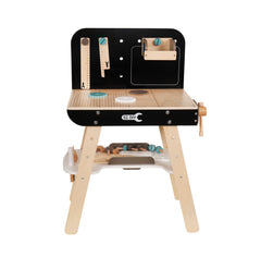 Banc de lucru pentru Copii 8 unelte Raft Depozitare din lemn