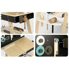 Banc de lucru pentru Copii 8 unelte Raft Depozitare din lemn