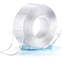 Banda dublu adeziva nano tape transparenta reutilizabila rola 30 mm x 3 m grosime 1 mm