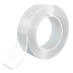 Banda dublu adeziva nano tape transparenta reutilizabila rola 30 mm x 3 m grosime 1 mm
