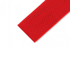 Banda reflectorizanta autoadeziva pentru suprafete flexibile lungime 1 m culoare rosie