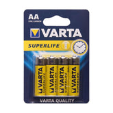 Baterii Varta SupeLife AA 1.5v zinc carbon set 4 bucati