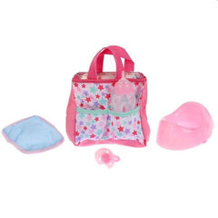 Bebelus interactiv care Bea apa si Face pipi cu 6 Accesorii Biberon si Olita 35 cm