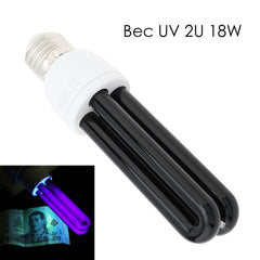 Bec uv blacklight 2u putere 18w soclu e27 365 nm economic