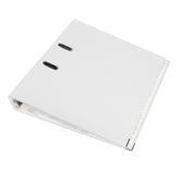 Biblioraft plastifiat a4 latime cotor 5 cm bordura metalica diverse culori culoare alb