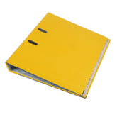 Biblioraft plastifiat a4 latime cotor 5 cm bordura metalica diverse culori culoare galben