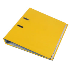 Biblioraft plastifiat a4 latime cotor 5 cm bordura metalica diverse culori culoare galben