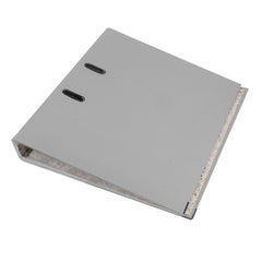 Biblioraft plastifiat a4 latime cotor 5 cm bordura metalica diverse culori culoare gri