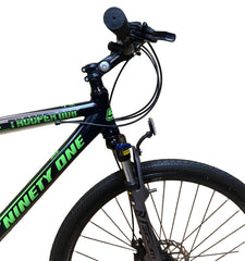 Bicicleta hibrida 700c de munte si oras cadru 18 inch aluminiu 21 viteze shimano frane pe disc
