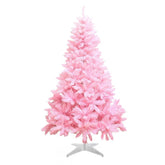 Brad artificial de Craciun crengi Roz inaltime 220 cm cu suport si ramuri flexibile