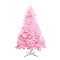 Brad artificial de Craciun crengi Roz inaltime 220 cm cu suport si ramuri flexibile