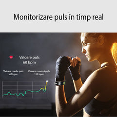 Bratara Fitness Bluetooth Android Ios Qled cu 3 functii Sovogue culoare gri