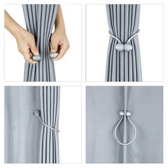 Bratara magnetica de prindere perdele draperii model BLACK BALLS