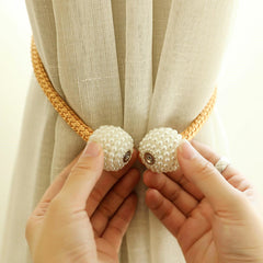 Bratara magnetica de prindere perdele draperii model PEARLS