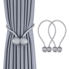 Bratara magnetica de prindere perdele draperii model SILVER BALLS