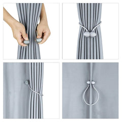 Bratara magnetica de prindere perdele draperii model SILVER BALLS