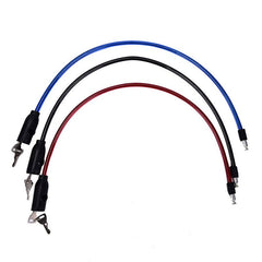 Cablu antifurt bicicleta inchidere cheie lungime 62 cm rosu