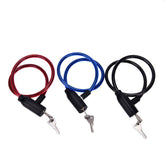 Cablu antifurt bicicleta inchidere cheie lungime 62 cm rosu