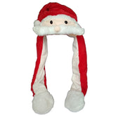 Caciula Mos Craciun Led-uri colorate Mustata miscatoare circumferinta 27 cm