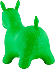Calut gonflabil din cauciuc jucarie pentru sarit verde 58x26x52 cm