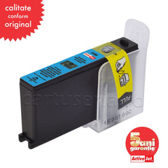 Cartus compatibil 100xl 108xl cyan pentru lexmark 14n1069e 13 ml premium activejet garantie 5 ani