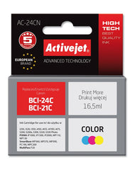 Cartus compatibil bci-24c color pentru canon 16.5 ml premium activejet garantie 5 ani