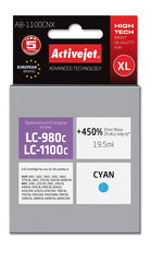 Cartus compatibil lc1100 lc980 cyan pentru brother premium activejet garantie 5 ani