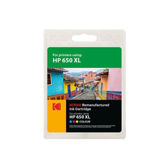 Cartus inkjet original kodak compatibil cu hp 650 xl tricolor 18 ml premium kodak