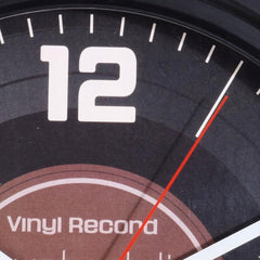 Ceas de perete gramofon analog cifre si liniute design retro 35 cm