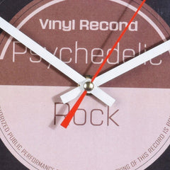 Ceas de perete gramofon analog cifre si liniute design retro 35 cm