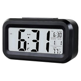 Ceas digital de birou afisaj lcd temperatura interior alarma data iluminare de fundal