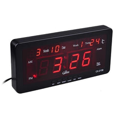 Ceas digital Led rosu afisaj 12h calendar si temperatura Caixing