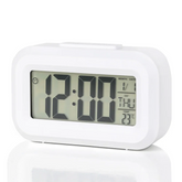 Ceas digital multifunctional led ora data temperatura alarma lumina fundal snooze alb
