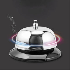 Clopotel sonerie pentru receptie hotel bar pensiune otel ino-idabil diametru 5.5 cm