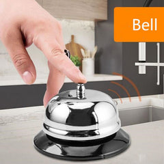 Clopotel sonerie pentru receptie hotel bar pensiune otel ino-idabil diametru 5.5 cm