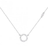 Colier elegant Ring din otel