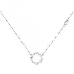 Colier elegant Ring din otel