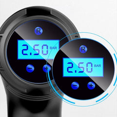 Compresor portabil auto wireless ecran lcd reincarcabil usb 120w led frontal