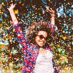 Confetti multicolore forme si dimensiuni diferite cantitate 500 g