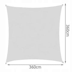 Copertina Parasolar forma Patrata 3.6x3.6 m Gri
